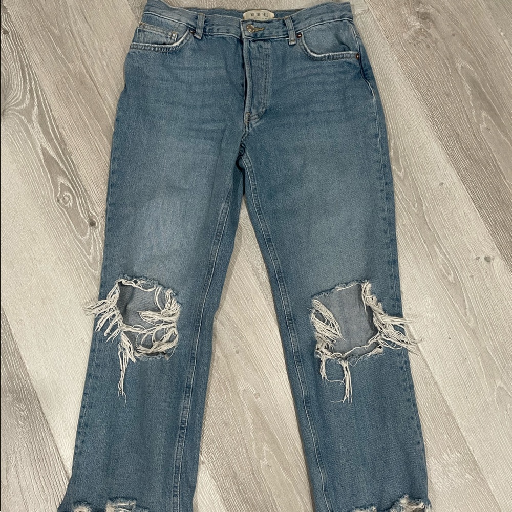 Free People x We The Free Maggie Straight Jean in Light Stone - Picture 1 of 5